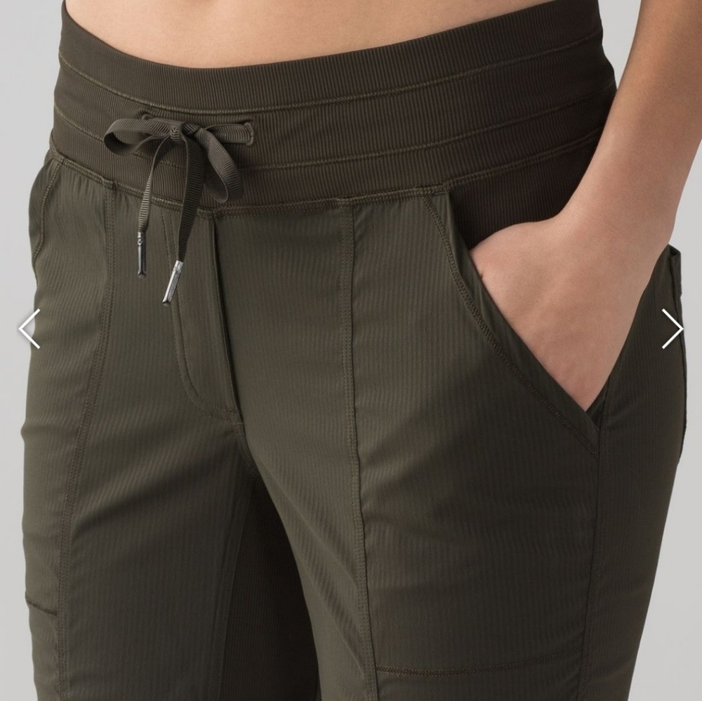 lululemon athletica Olive Green Cropped Pants